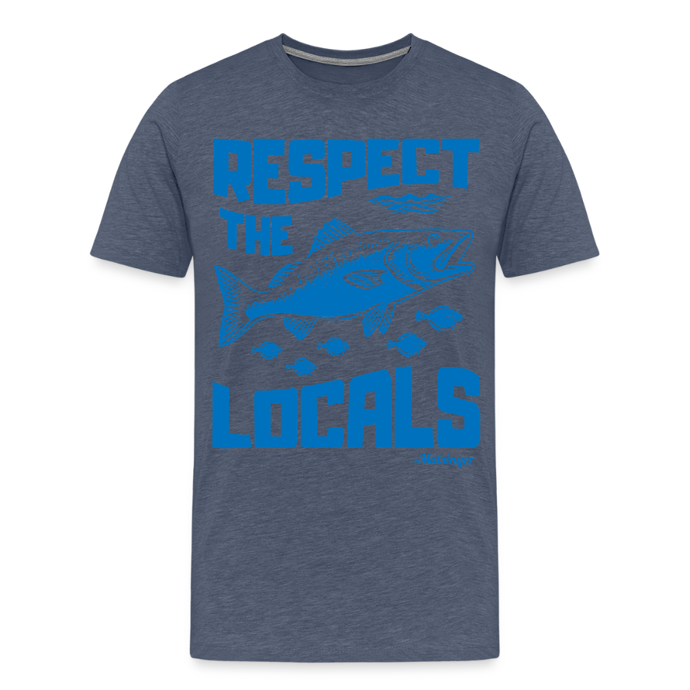 Respect The Locals T-Shirt - Blau meliert