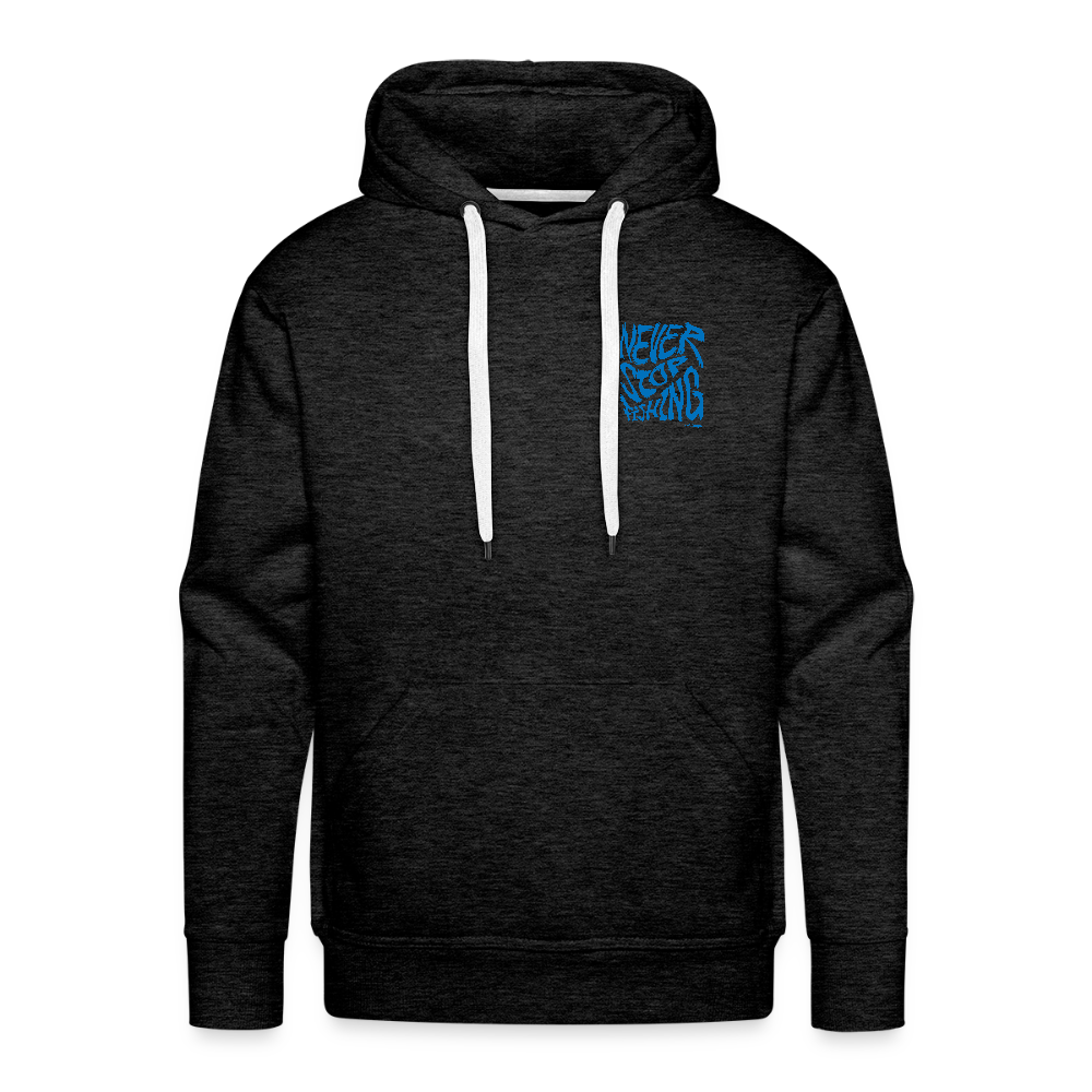 Never Stop Fishing Hoodie - Anthrazit