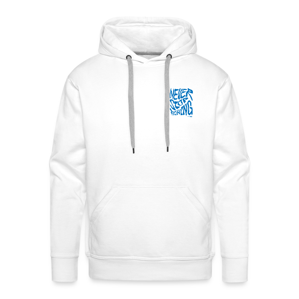 Never Stop Fishing Hoodie - Weiß