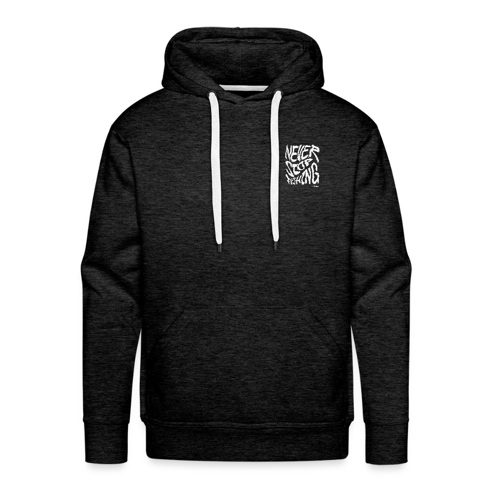 Never Stop Fishing Hoodie - Anthrazit
