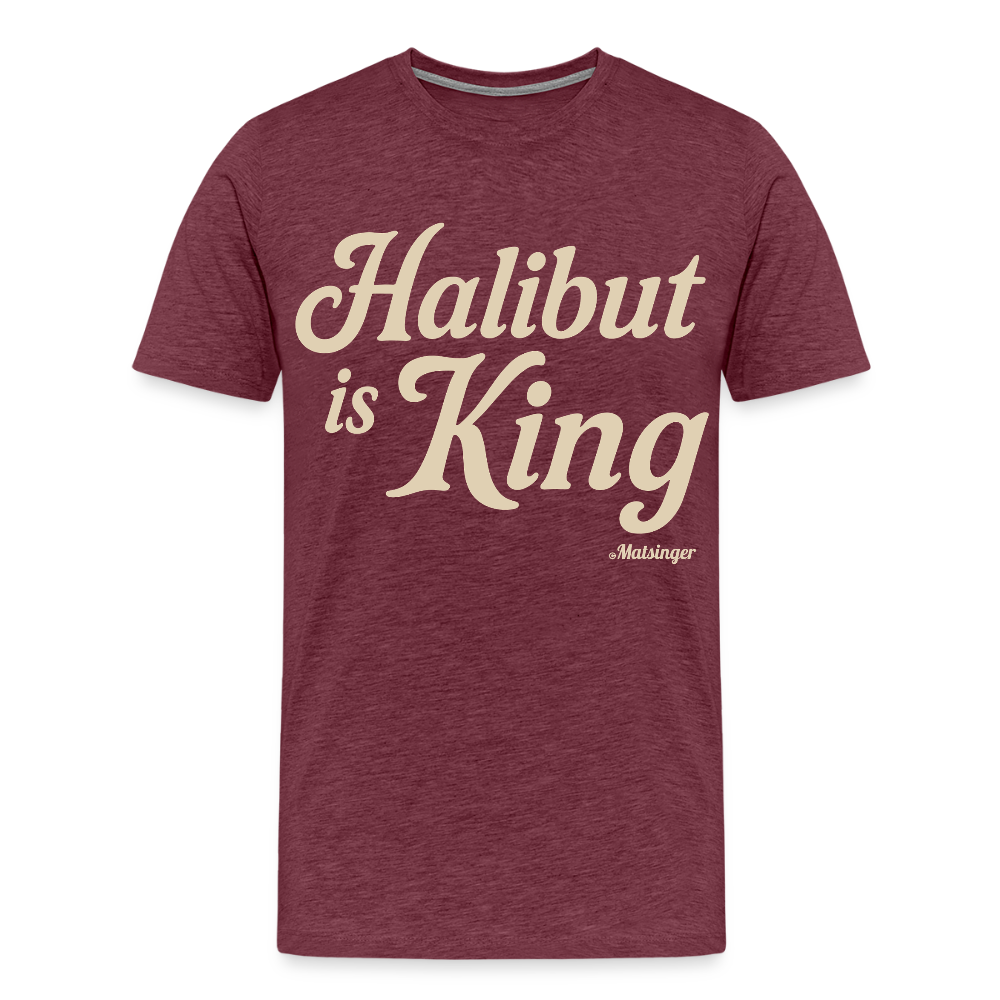Halibut is King! - Bordeauxrot meliert