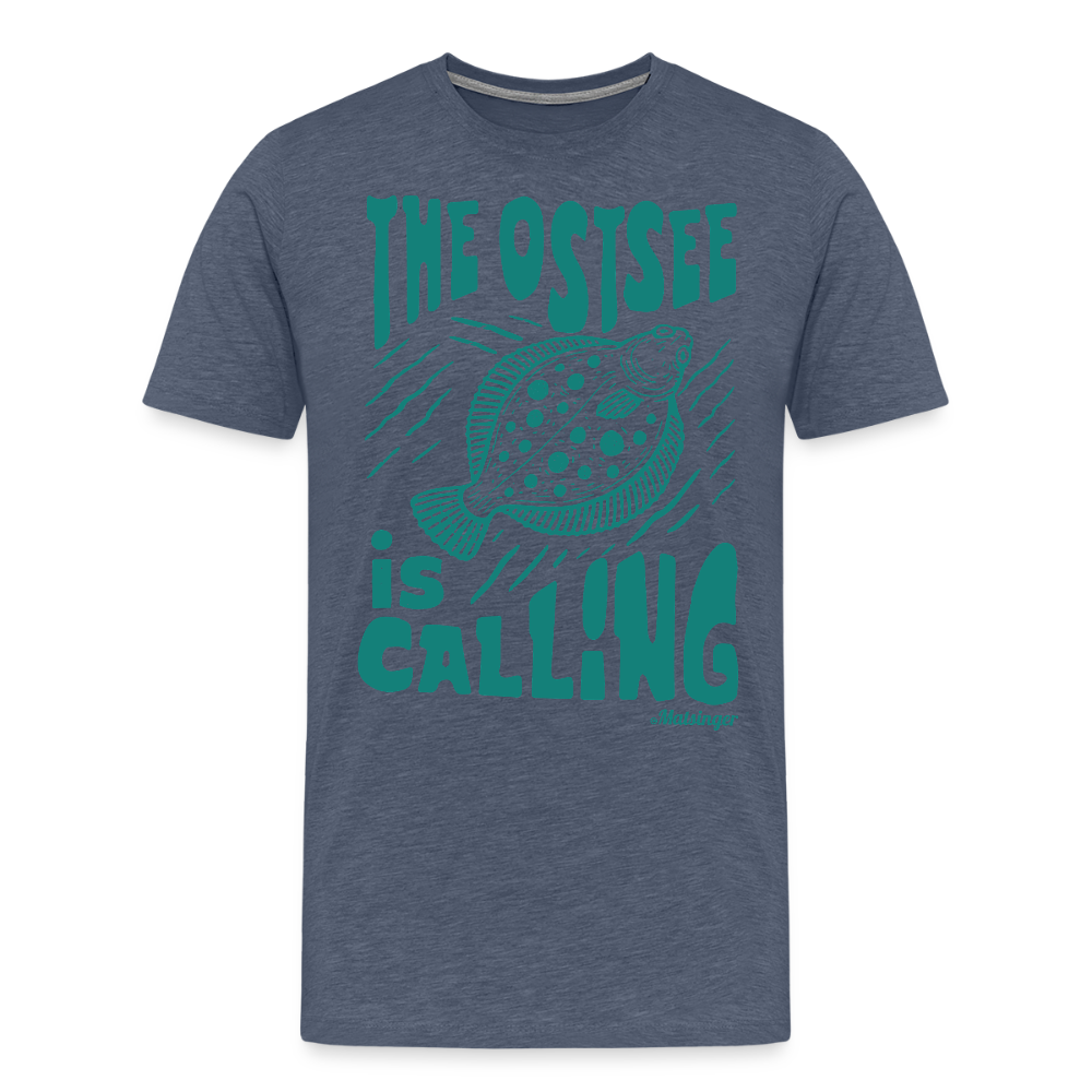 The Ostsee is Calling T-Shirt - Blau meliert
