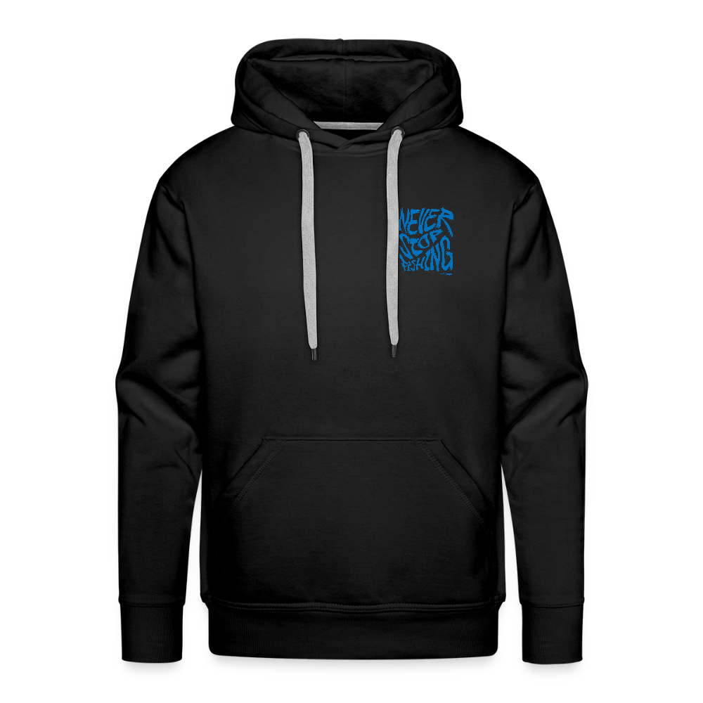 Never Stop Fishing Hoodie - Schwarz