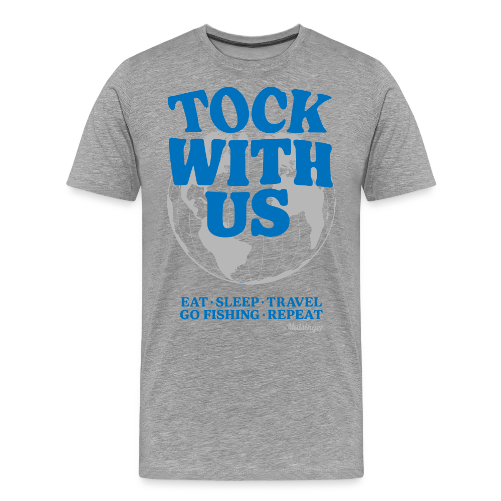 Tock with us! - Grau meliert