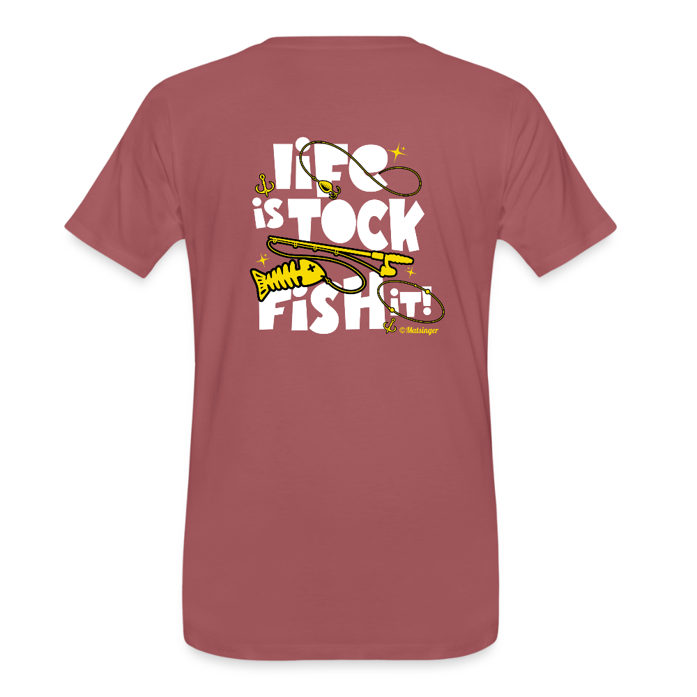 Life is tock! - washed Burgundy