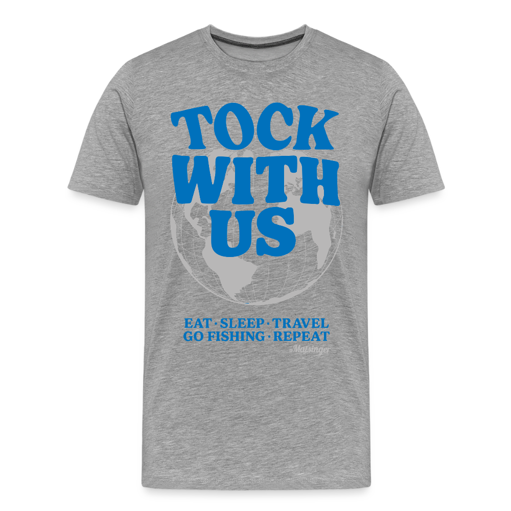Tock with us! - Grau meliert