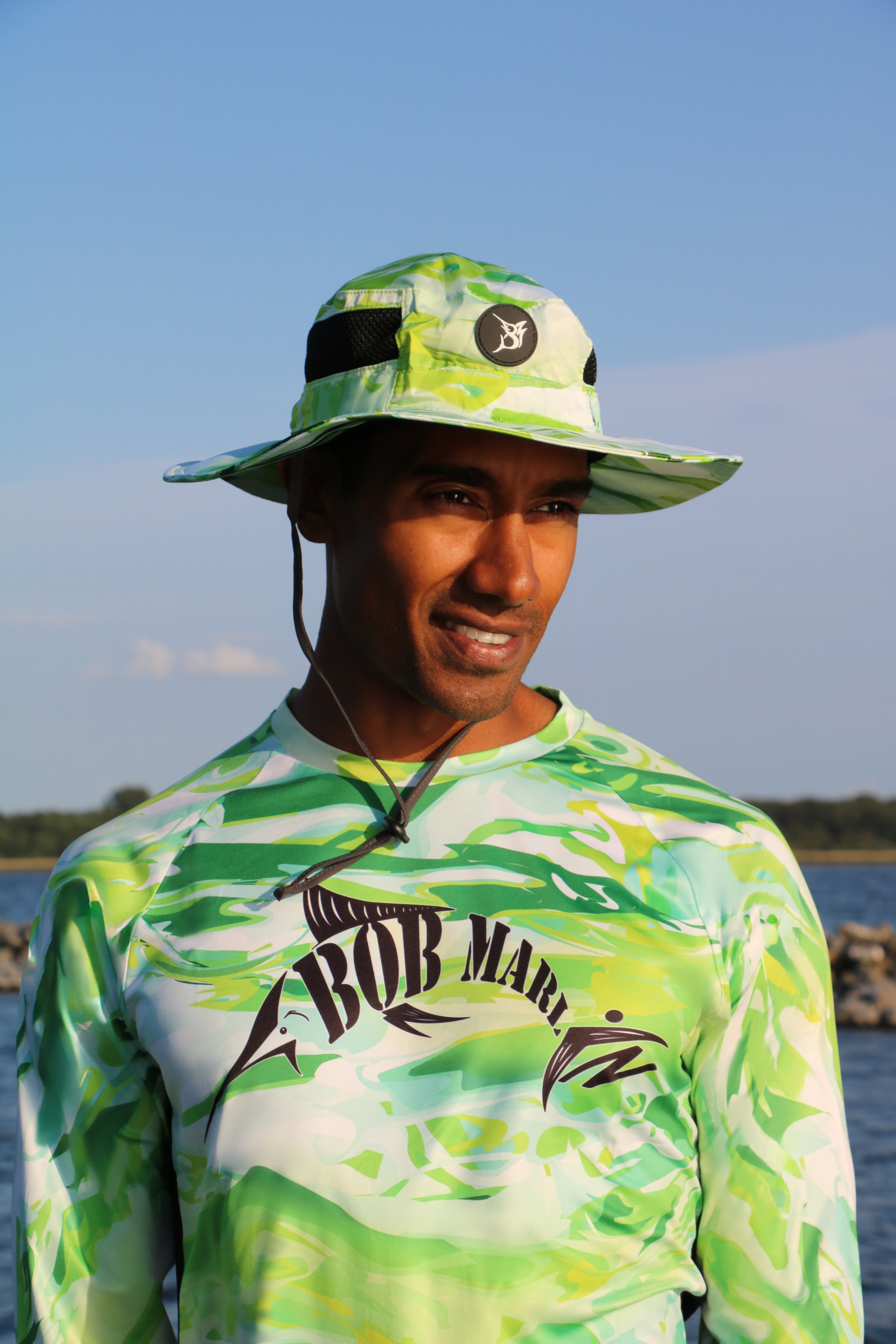 Bob Marlin Performance Shirt GREEN STORM